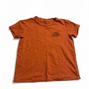 Billabong Orange Tee with Sunflower Design